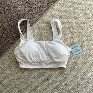 NWT Shade & Shore Women's White Swim Top